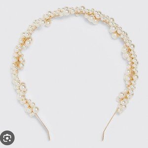 Zara Pearl Headband NWOT